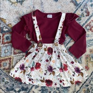 Sparkle In Pink overall skirt & top